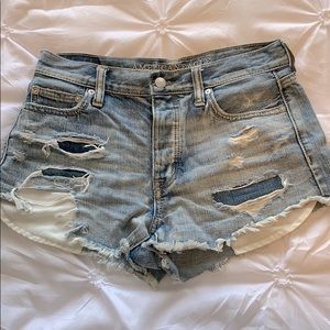 AE distressed shorts
